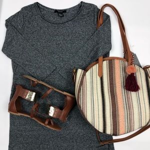 Forever21 Tunic Elbow Sleeves Blouse M